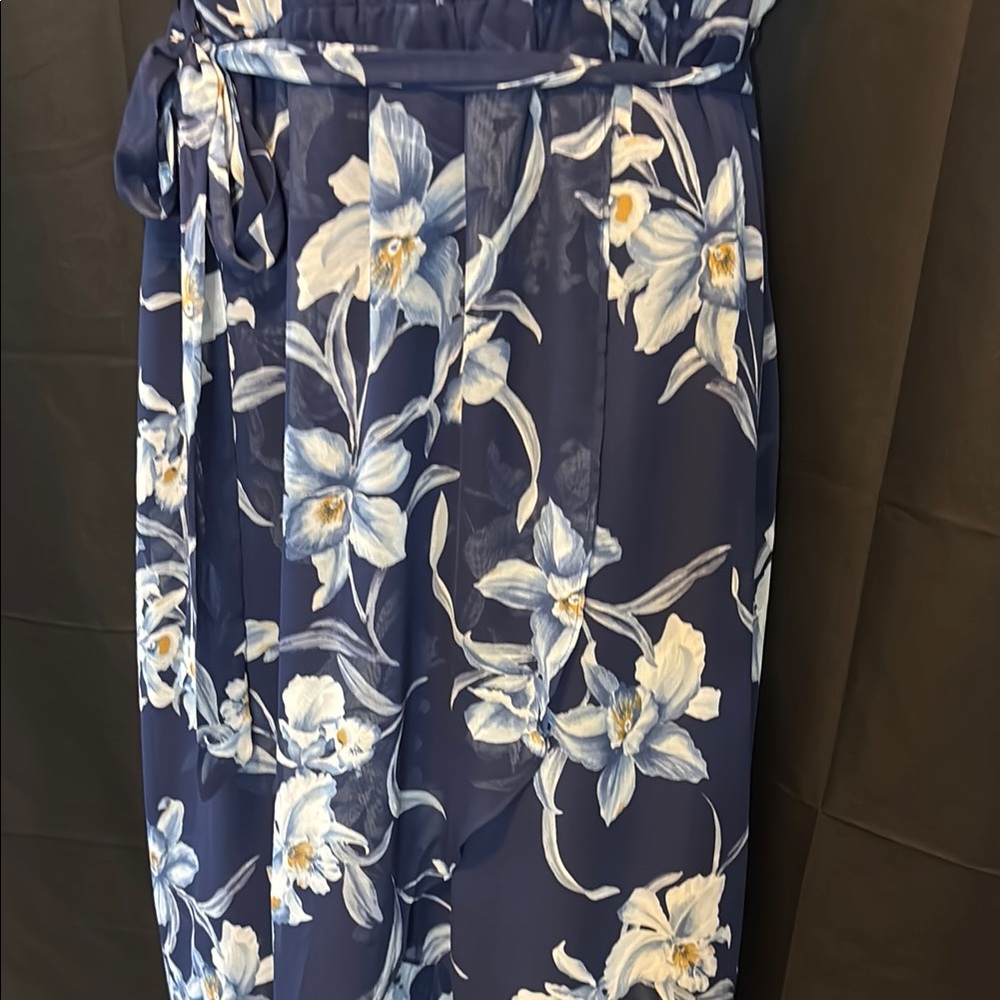 Lane Bryant Blue and White Floral Sundress - Picture 10 of 13